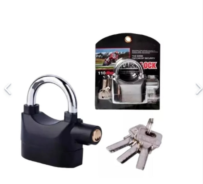 CANDADO PARA MOTO CON ALARMA