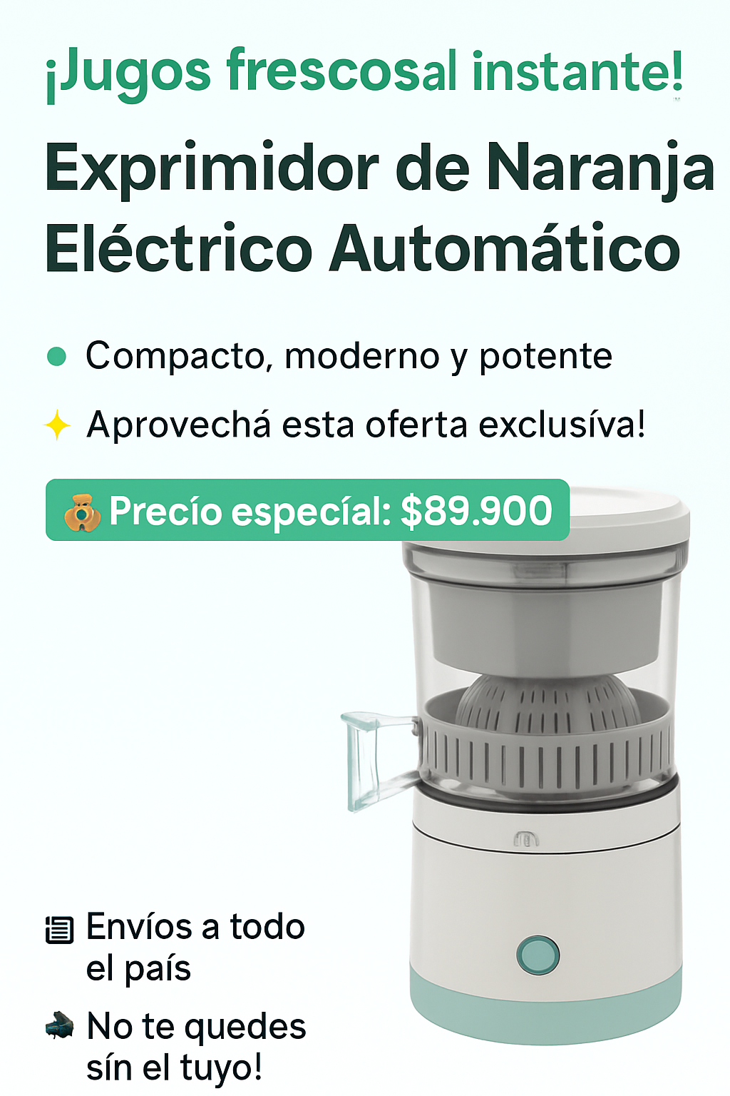 EXPRIMIDOR DE NARANJAS ELÉCTRICO