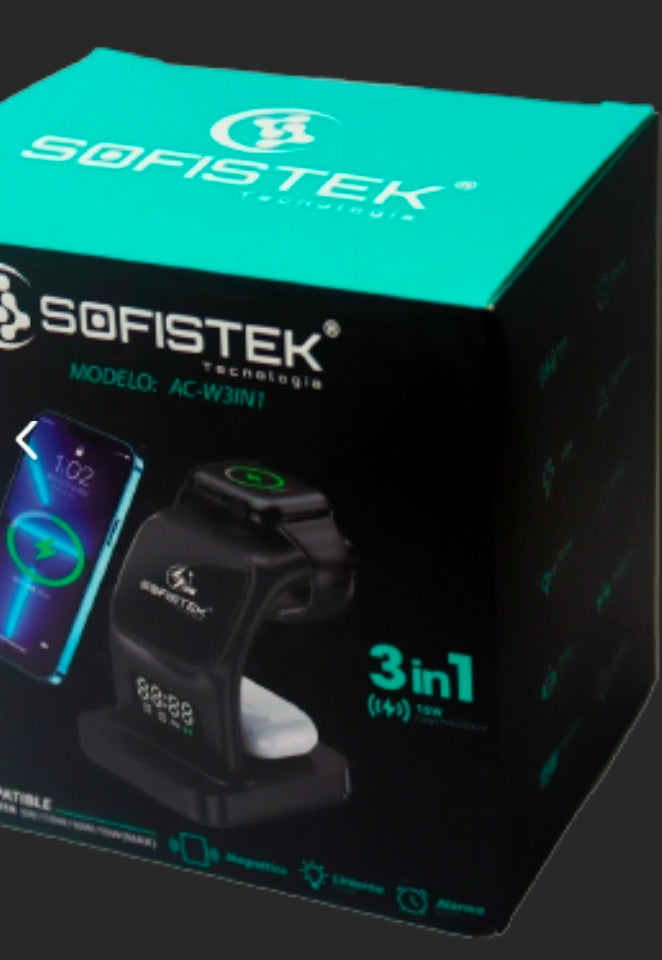 CARGADOR INALAMBRICO 3 EN 1