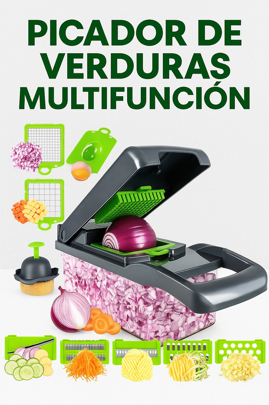 PICADOR DE VERDURAS MULTIFUNCION