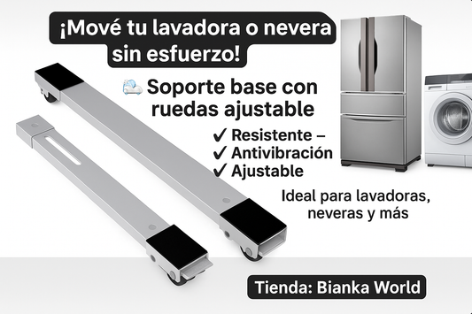 SOPORTE BASE CON RUEDAS AJUSTABLE